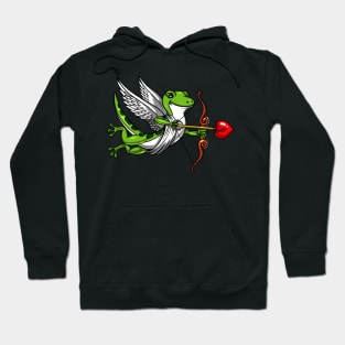 Gecko Lizard Cupid Hoodie